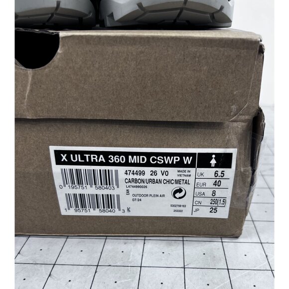 Salomon Women's X ULTRA 360 Mid ClimaSalomon Waterproof Hiking Boots Sz. 8 New - Picture 5 of 9